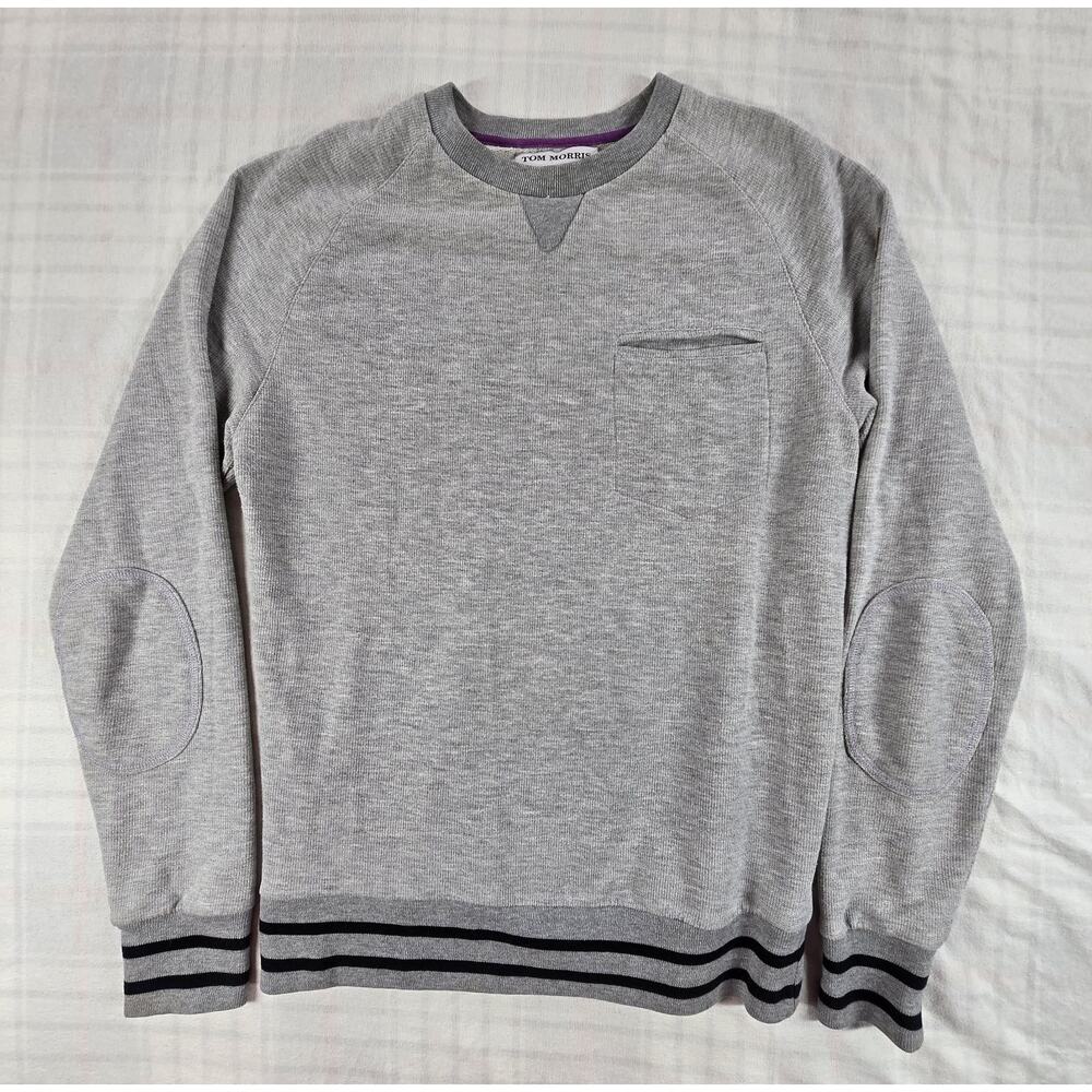 Tom Morris St. Andrews Golfing Heritage Mens Crewneck Pullover Sweatshirt Gray M